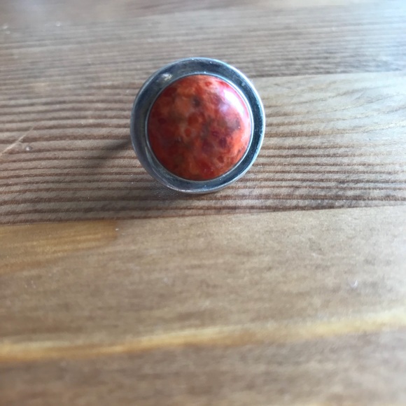 Jewelry - Sterling Silver Handmade Carnelian Ring Size 7